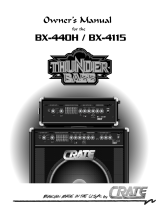 Crate ThunderBass BX-440H Manuel utilisateur