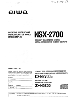 Aiwa CX-N2700u Operating Instructions Manual