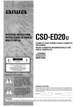 Aiwa CSD-ED20 Operating Instructions Manual