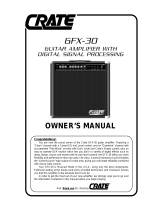 Crate Amplifiers GFX-30 Manuel utilisateur