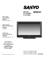 Sanyo DP50747 Le manuel du propriétaire