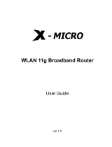 X-Micro XWL-11GRAR Manuel utilisateur