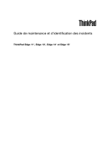 Lenovo ThinkPad Edge 13 Manual De Maintenance Et D’identification Des Incidents