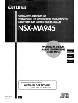 Aiwa NSX-MA945 Operating Instructions Manual