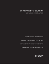 Wolf Downdraft Ventilation Use & Care Information Manual