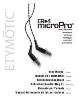 Etymotic Research ER•4 MicroPro Manuel utilisateur