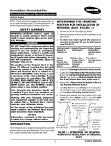 Invacare Personal Back Manuel utilisateur