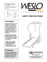 Weslo Cadence 1020 Treadmill Livret D'instructions Manual