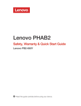 Lenovo PHAB2 Safety, Warranty & Quick Start Manual