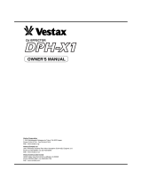 Vestax DPH-X1 Le manuel du propriétaire