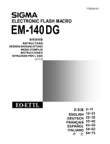 Sigma EM-140 DG Macro (for Canon) Manuel utilisateur