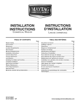 Maytag MVW18MNBWW0 Installation Instructions Manual