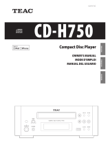 TEAC CD-H750 Le manuel du propriétaire