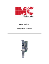IMC Networks McPC TP/BNC Mode d'emploi