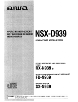 Aiwa NSX-D939 Le manuel du propriétaire