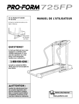 Pro-Form 725 Fp Treadmill Manuel utilisateur