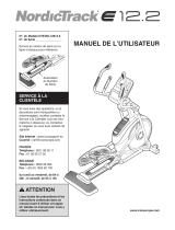 NordicTrack E 12.2 Manuel De L’utillsateur Manual