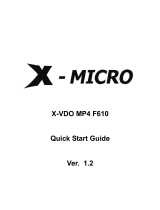 X-Micro XMP3Y-F1G Guide de démarrage rapide