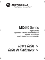 Motorola MD450 Series Manuel utilisateur