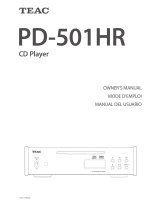 TEAC PD-501HR Le manuel du propriétaire