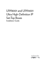 Technicolor UIW4001 Guide d'installation