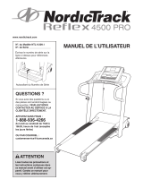 NordicTrack Reflex 4500 Pro Treadmill Manuel utilisateur