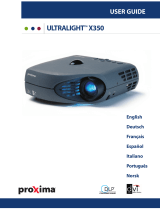 Proxima UltraLight X350 Manuel utilisateur