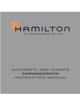 Hamilton Watch Automatic and Quartz Chronograph Manuel utilisateur