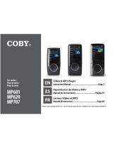 Coby MP707 Series Manuel utilisateur