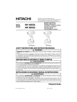 Hitachi WH 18DSDL Safety Instructions And Instruction Manual
