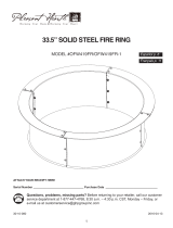 GPH 33.5” Solid Steel Fire Ring Manuel utilisateur