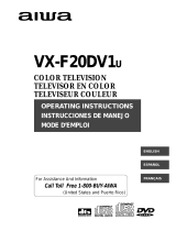 Aiwa VX-F20DV1 Operating Instructions Manual