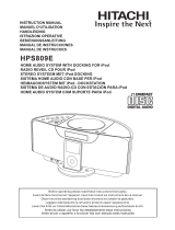 Hitachi HPS809E Le manuel du propriétaire
