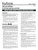 NuTone NM100WH Instructions Manual