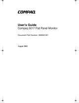 Compaq 5017 - TFT - 15" LCD Monitor Manuel utilisateur