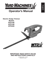 MTD Yard Machines MTD22K Manuel utilisateur