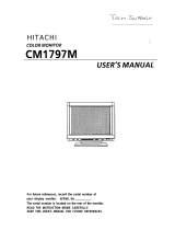 Hitachi CM1797M Manuel utilisateur