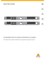 Behringer ULTRADRIVE PRO DCX2496 Guide de démarrage rapide