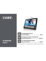 Coby TFTV791 - 7" Tft LCD Tv Manuel utilisateur