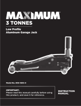 Maximum 3-Ton Aluminum Jack Manuel utilisateur