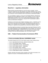 Lenovo B475 Regulatory Notice