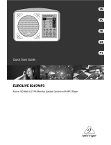 Behringer EUROLIVE B207MP3 Guide de démarrage rapide