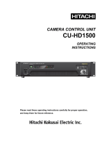 Hitachi CU-HD1500 Manuel utilisateur