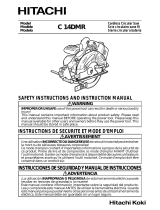 Hitachi C 14DMR Safety Instructions And Instruction Manual