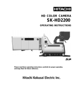 Hitachi SK-HD2200 Operating Instructions Manual