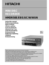 Hitachi HMDR50E Manuel utilisateur