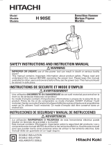 Hitachi H90SE Safety Instructions And Instruction Manual