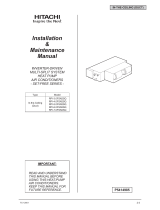 Hitachi RPI-5.0FSN2SQ Installation & Maintenance Manual
