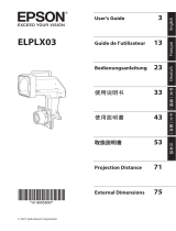 Epson ELPLX03 Ultra Short Throw Lens Mode d'emploi