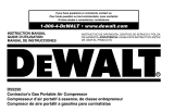 DeWalt D55250 Manuel utilisateur